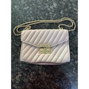 NWOT Michael Kors Medium Rose Quilted Leather MD Shoulder Flap Bag Light Pink